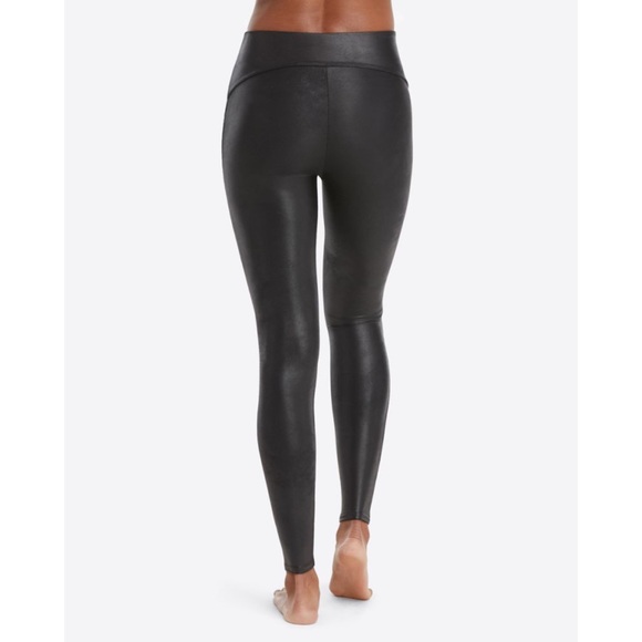 Spanx Faux Leather Sequin Leggings - Picture 3 of 6